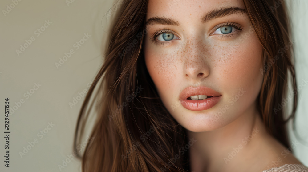 A portrait of a young beatiful girl A portrait of a young beatiful girl