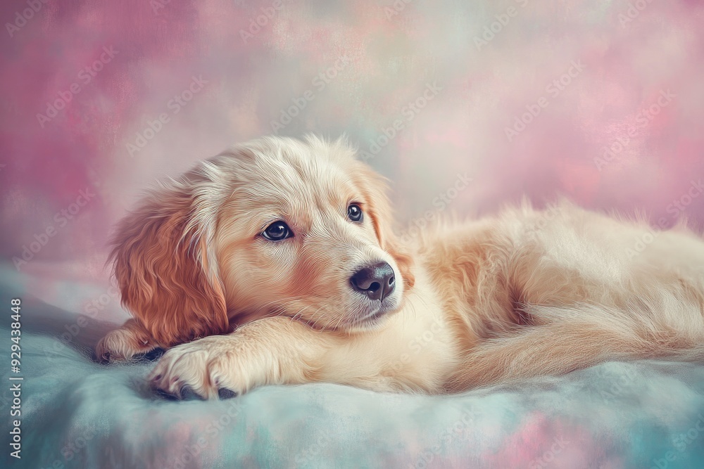 dog, pastel, soft tones, studio lighting, copy background, professional grading, advertising , ai dog, pastel, soft tones, studio lighting, copy background, professional grading, advertising , ai