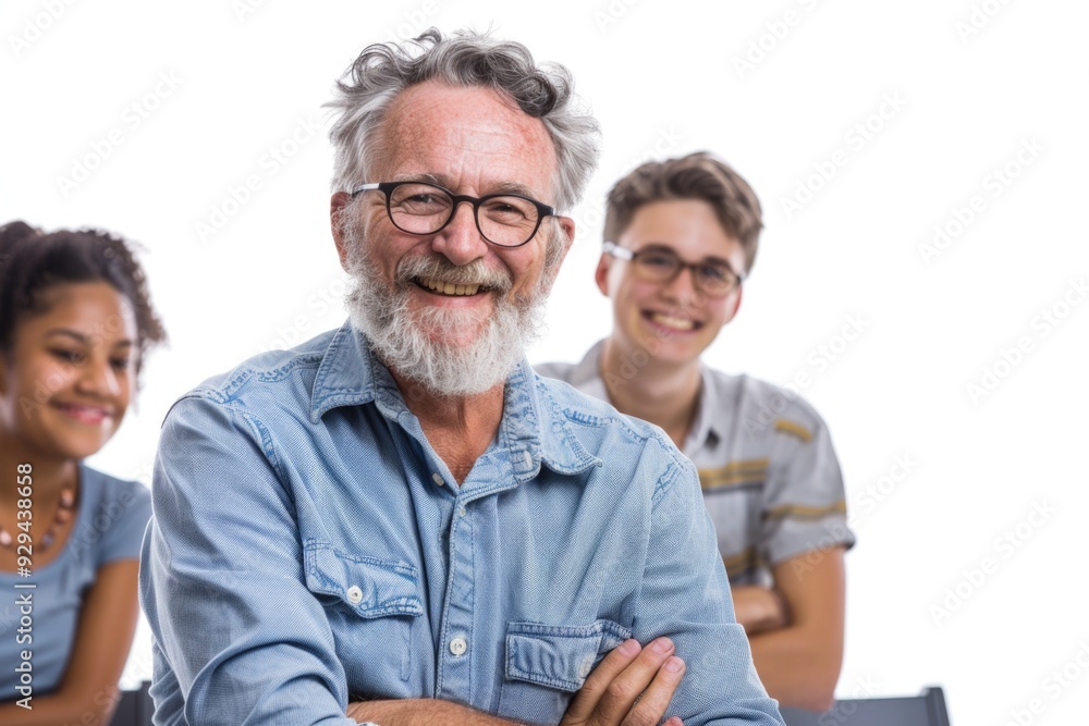 Group of people seated together, engaged in conversation Group of people seated together, engaged in conversation