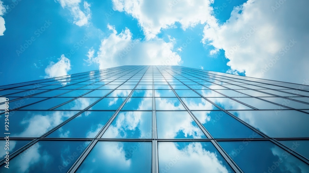 Skyscraper Reflection of Clouds Skyscraper Reflection of Clouds