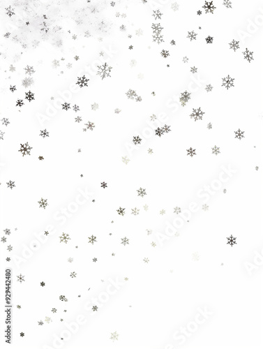 falling snow flakes