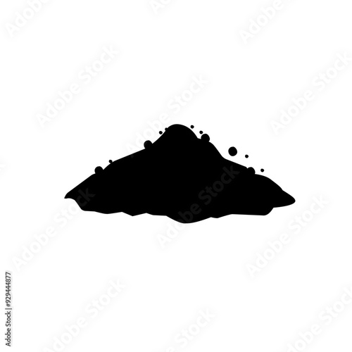 pile of black powder