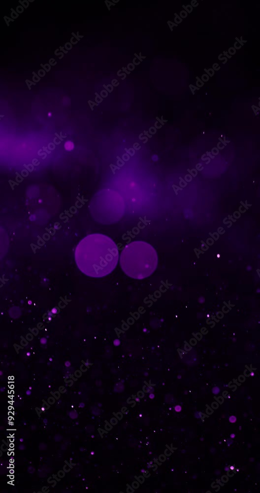 Gradient Purple Particles Floating Downward Stock Video | Adobe Stock