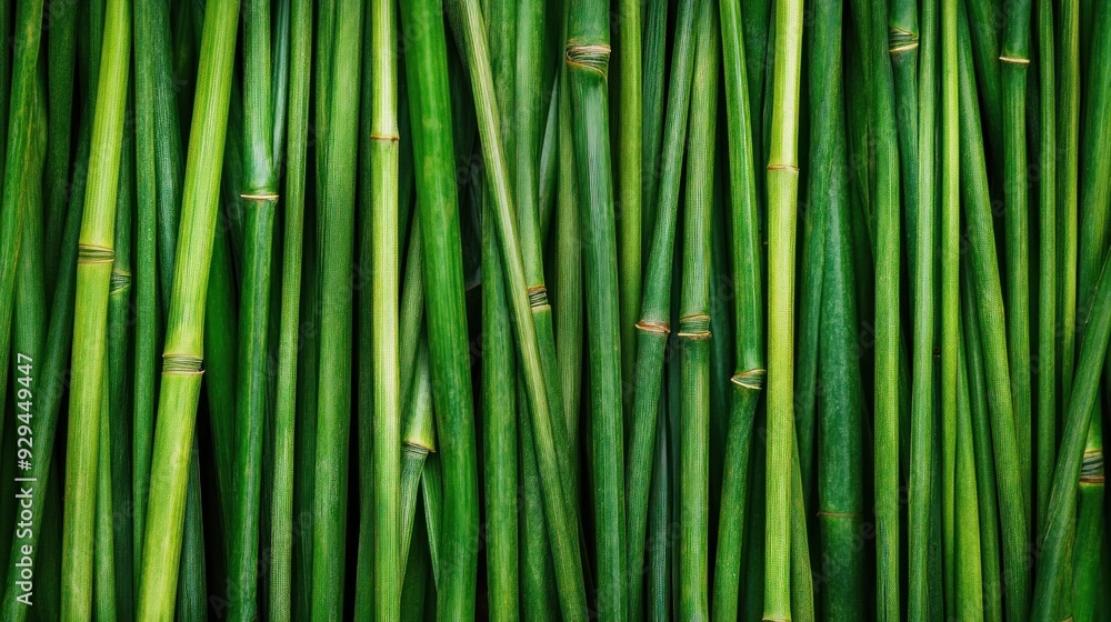 Fototapeta premium Green Bamboo Pattern