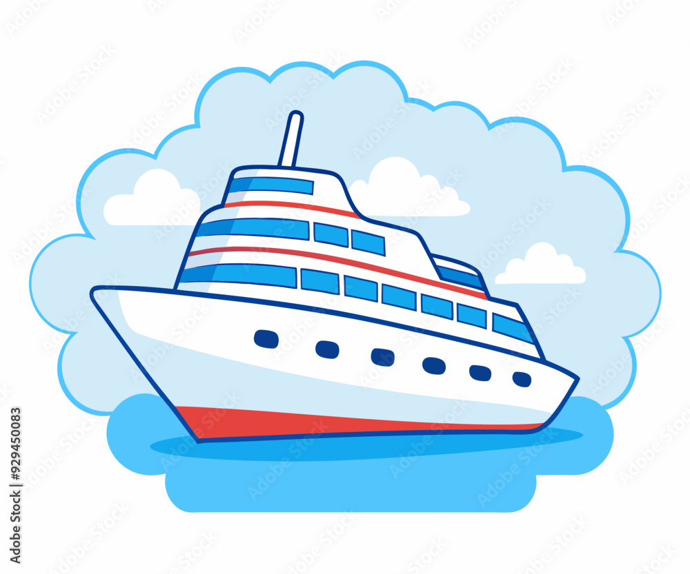 Cruise ship icon stock illustration Cruise ship icon stock illustration