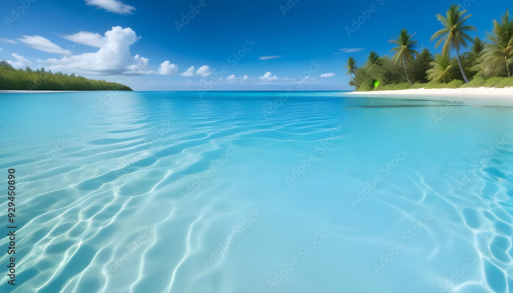 tropical beach with crystal water background 12 tropical beach with crystal water background 12
