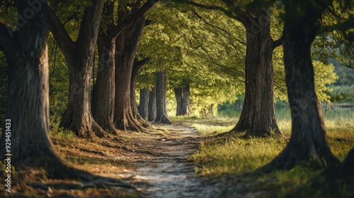 Pathway Through a Forest of Trees