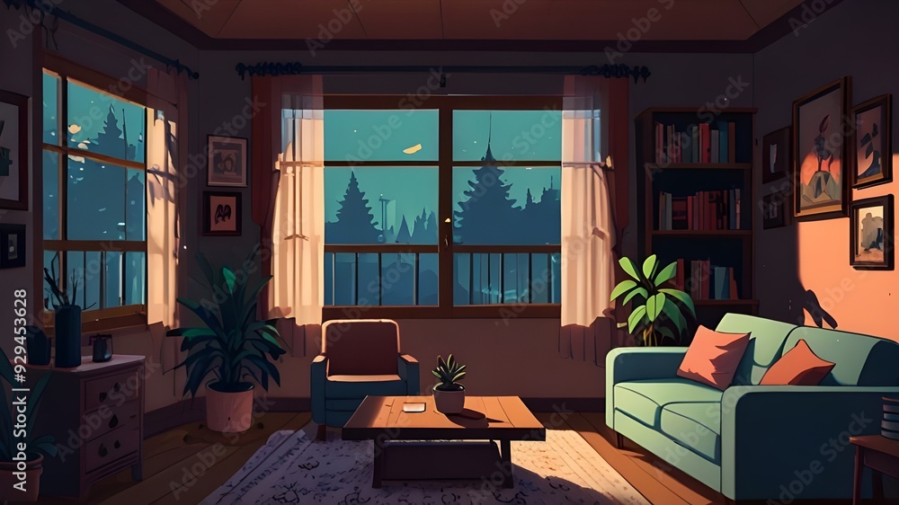 animated virtual backgrounds, stream overlay loop Generative AI Stock ...