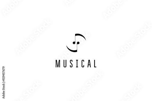 Template logo design solution for music band, or  musical instrument industry