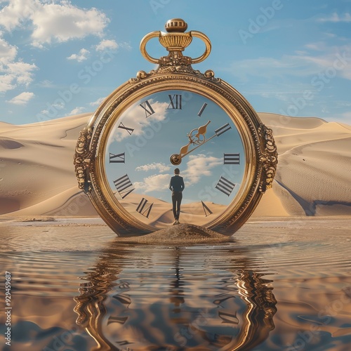 Time's Passage: A Man in the Sands of Time photo