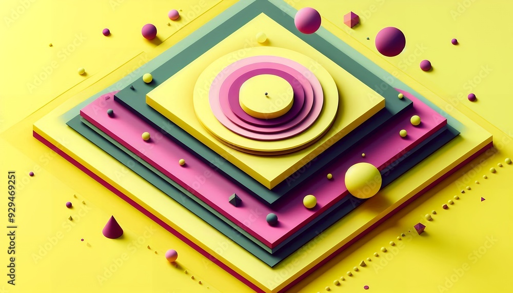 Geometric Symphony 8K Wallpaper Geometric Symphony 8K Wallpaper