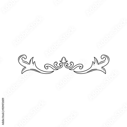 Javanese carved border ornament