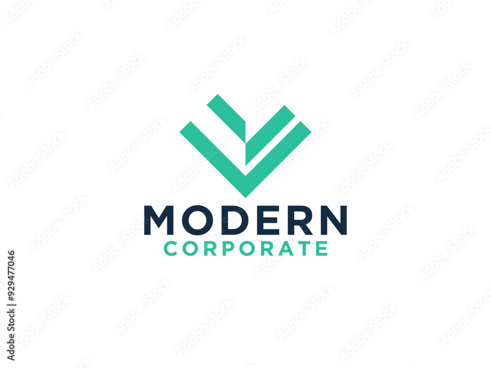 Letter V in Security Logo Protection Symbol Letter V in Security Logo Protection Symbol