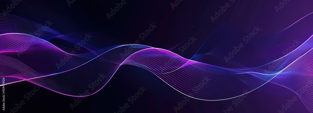 Abstract Purple and Blue Wave Pattern Abstract Purple and Blue Wave Pattern