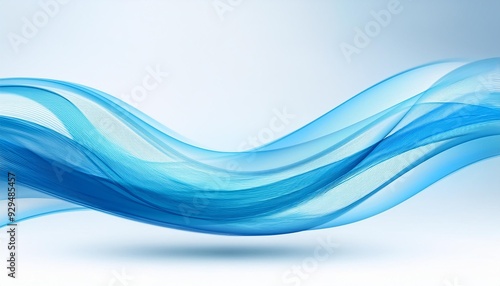 abstract blue wave element