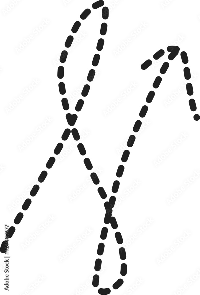 Naklejka premium Brush Stroke Arrow