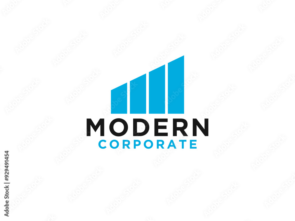Business Logo Concept. Statistic Graph with Flags Negative Space isolated on White Background. Business Logo Concept. Statistic Graph with Flags Negative Space isolated on White Background.