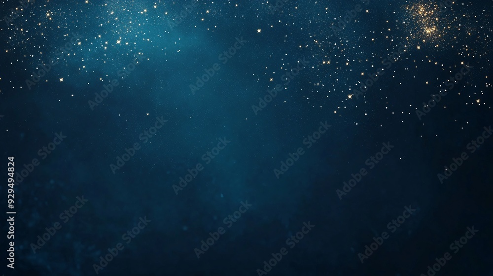 A serene night sky filled with stars against a dark blue background. A serene night sky filled with stars against a dark blue background.