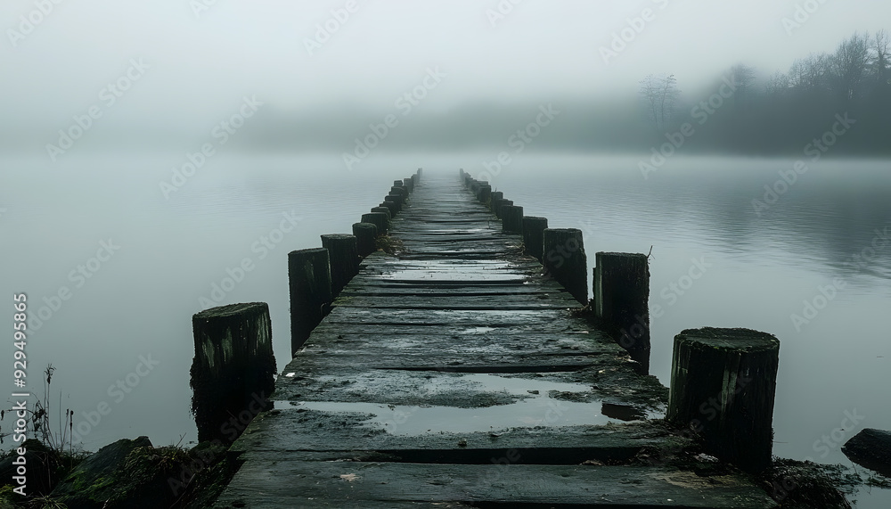 Fototapeta premium rainy day scene wallpaper
