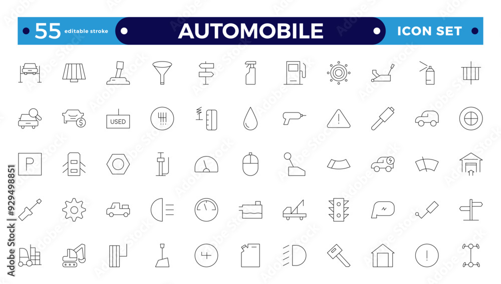 Automobile outline icon set. Shipping And Courier icon. Containing order tracking, delivery home, warehouse, truck, scooter, courier Sea Air, Date, Return Search Parcel.Editable stroke outline icon.
Automobile outline icon set. Shipping And Courier icon. Containing order tracking, delivery home, warehouse, truck, scooter, courier Sea Air, Date, Return Search Parcel.Editable stroke outline icon.