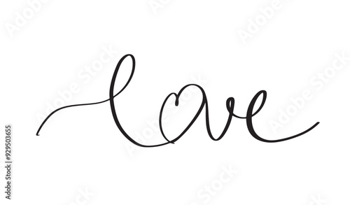 love black dark color calligraphy text hand written lettering script happy valentine day 14 february fourteen day love wedding engagement holiday event holiday celebration message traditional romance 