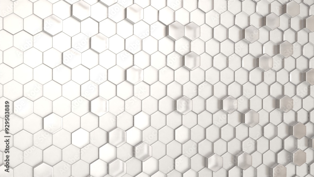 Abstract Hexagon Honeycomb Background 3D Illustration Abstract Hexagon Honeycomb Background 3D Illustration