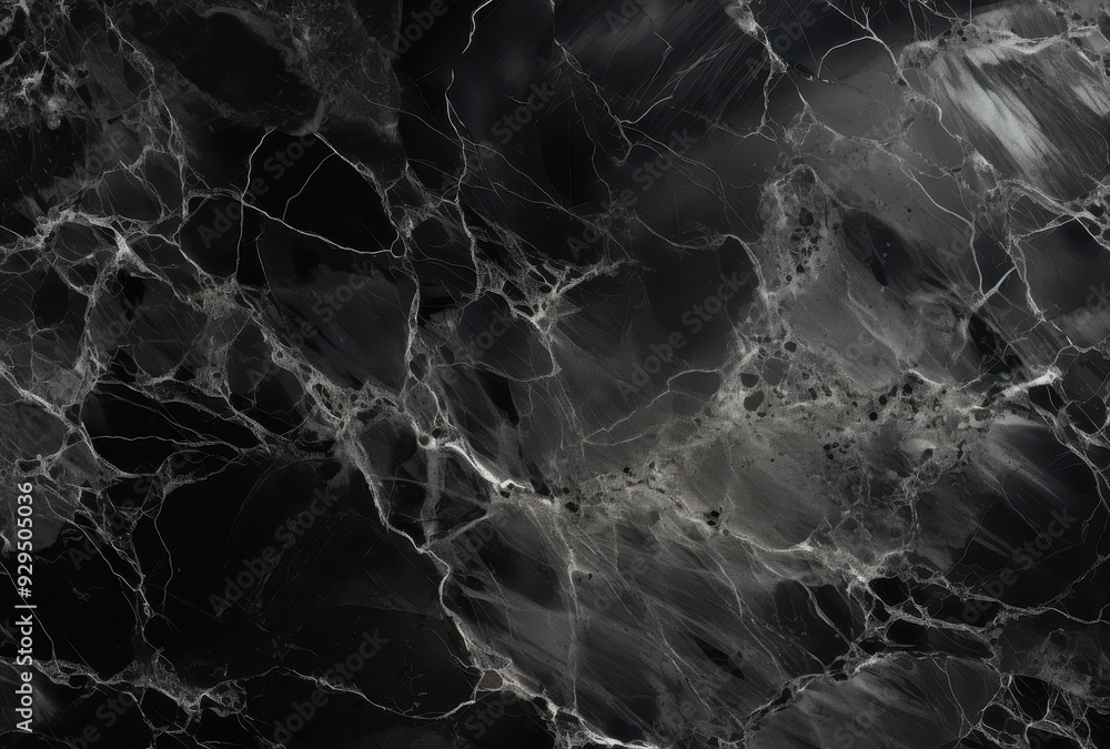 Abstract Black Marble Texture with White Veins Abstract Black Marble Texture with White Veins