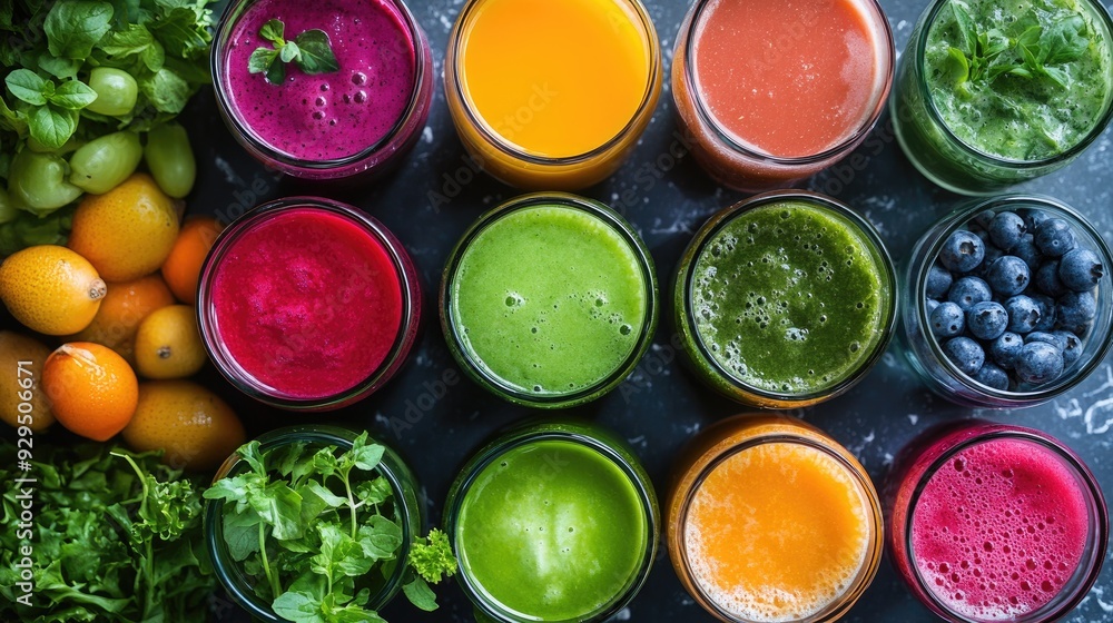 Healthy food flyer with images of colorful salads, smoothies, and fresh juices, perfect for promoting a health-conscious restaurant or event. Healthy food flyer with images of colorful salads, smoothies, and fresh juices, perfect for promoting a health-conscious restaurant or event.