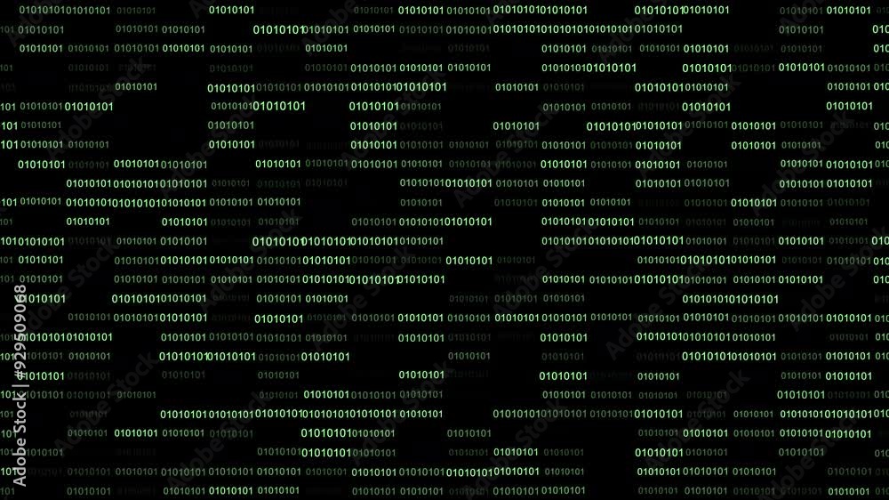 Binary Code Listing Video Animated Background Binary Code Listing Video Animated Background