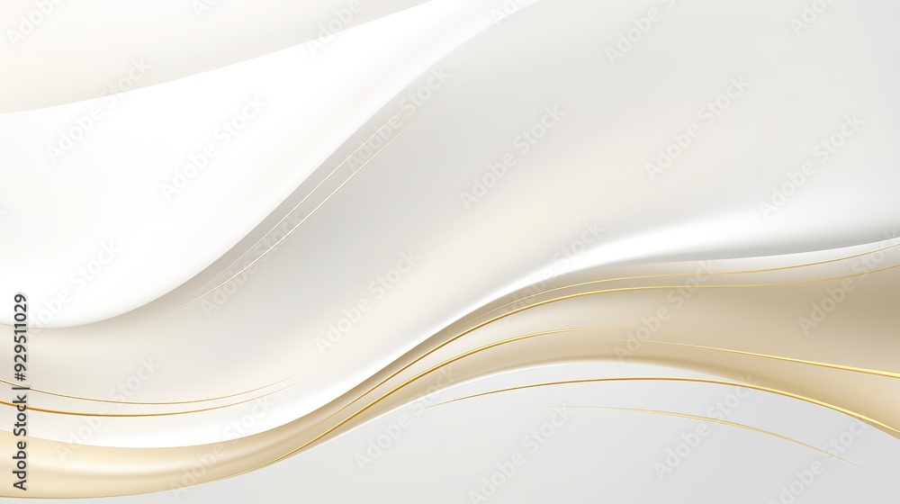 Abstract background with gold lines and beige waves. Abstract background with gold lines and beige waves.