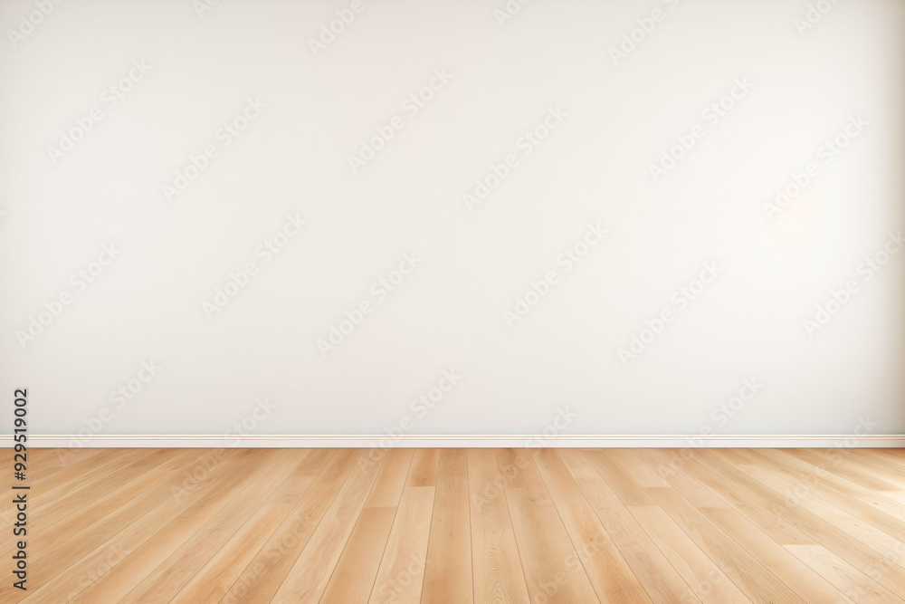 Minimalist empty room with wood floor and white wall Minimalist empty room with wood floor and white wall