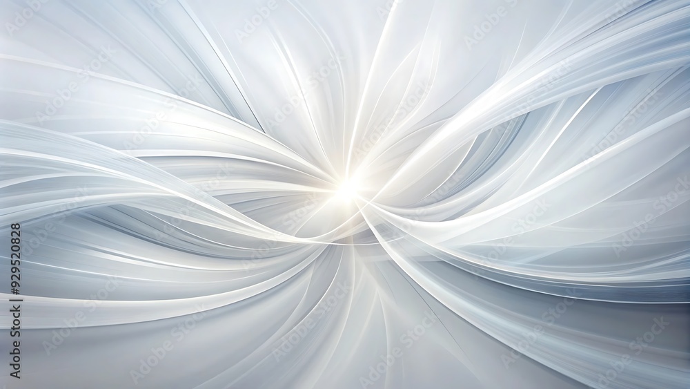 Fototapeta premium Abstract White and Gray Swirling Background.