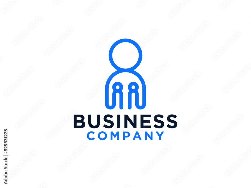 Connecting People Logo Line. Outline Shapes Human Icon Linked Style isolated on White Background. Usable for Teamwork and Family Logos. Connecting People Logo Line. Outline Shapes Human Icon Linked Style isolated on White Background. Usable for Teamwork and Family Logos.