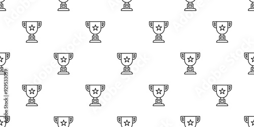 Gold trophy pattern drawing artline