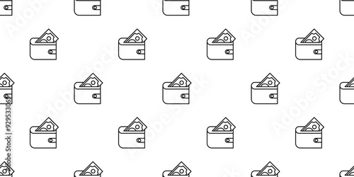 Money wallet pattern drawing artline