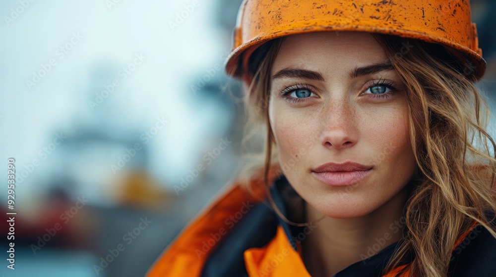 European Female Safety Officer at Port European Female Safety Officer at Port