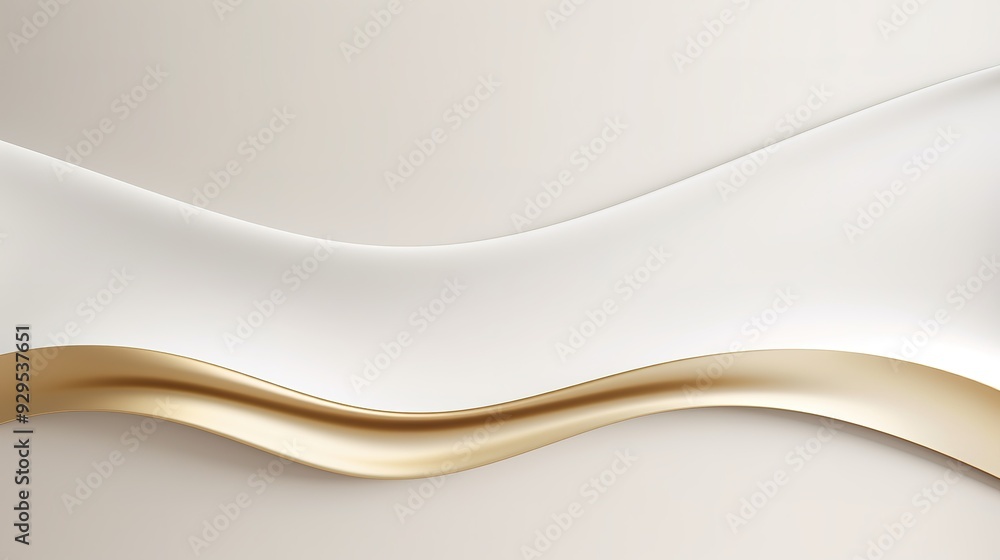 Abstract gold and white wave background. Abstract gold and white wave background.