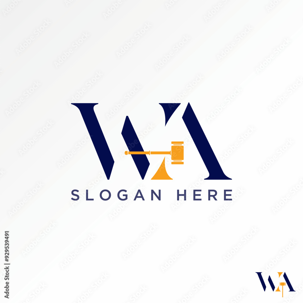 Logo design graphic concept abstract creative premium vector stock initial WA font judge gavel law firm advocate jury Relate monogram typography crime Logo design graphic concept abstract creative premium vector stock initial WA font judge gavel law firm advocate jury Relate monogram typography crime
