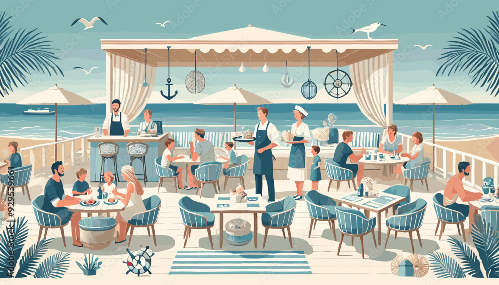 Fototapeta premium Concept vector illustration of business situation. 