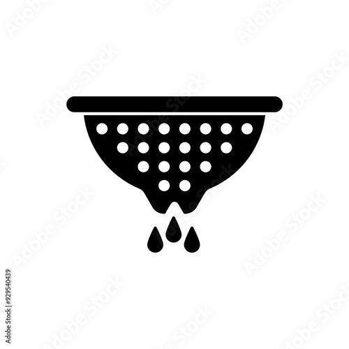 colander concept line icon. Simple element illustration. colander concept outline symbol design.