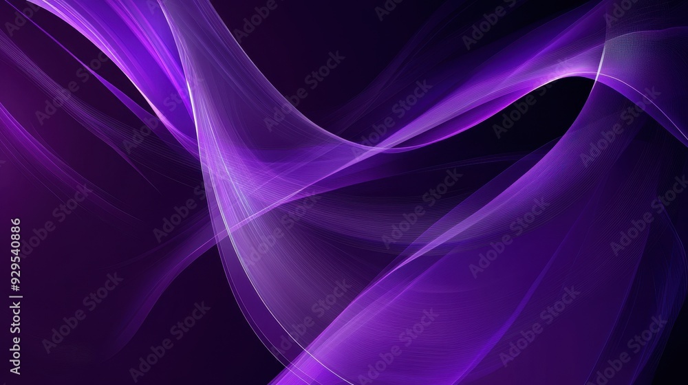 Abstract purple waves creating a dynamic and fluid visual effect. Abstract purple waves creating a dynamic and fluid visual effect.