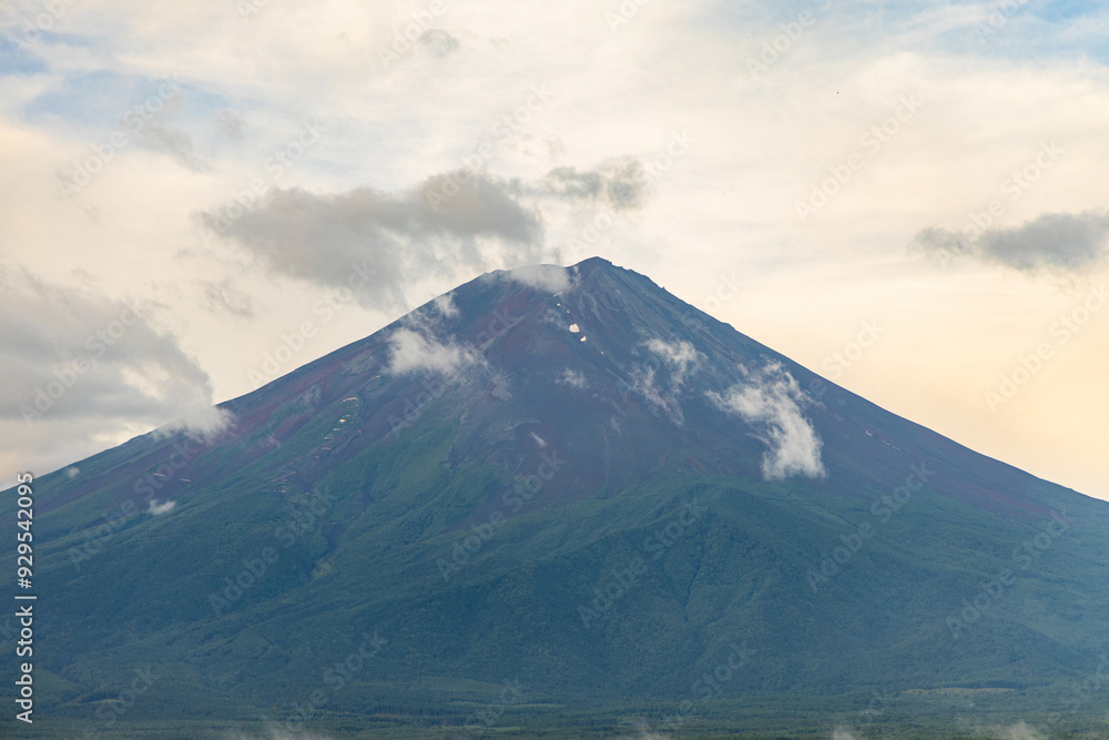 Fuji mountain city viewpoint, Fujiyoshida, Yamanashi, Japan Fuji mountain city viewpoint, Fujiyoshida, Yamanashi, Japan