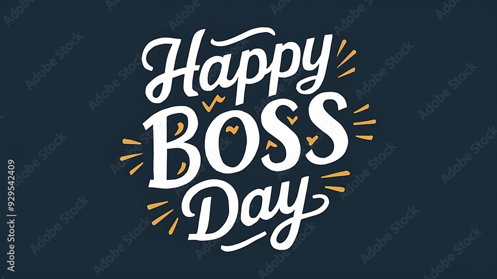 Obraz premium Boss Day, Celebrate Leadership and. Happy Boss Day, Banner, Boss Day Poster, Happy Boss Day Poster, 