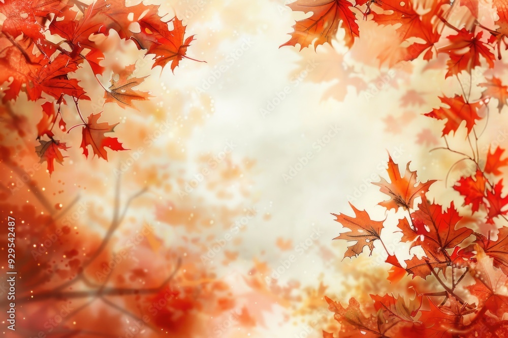 A tree with vibrant red leaves against a green background A tree with vibrant red leaves against a green background
