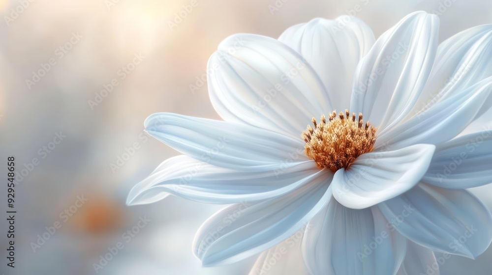 Fototapeta premium White flower background, Bright color