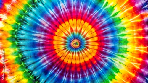 Tie Dye Swirl Rainbow Colors Background. photo