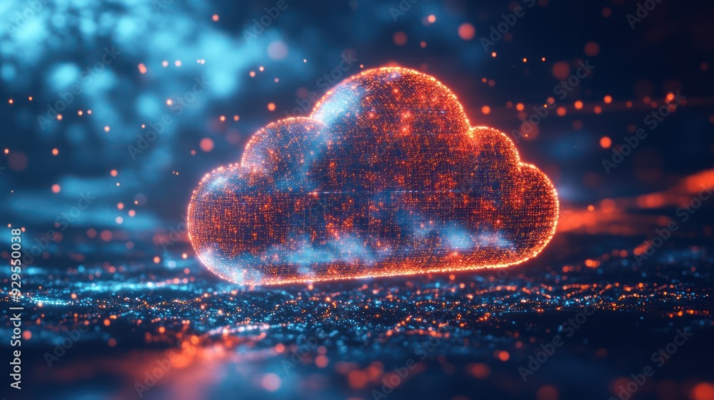 Abstract background image, cloud technology concept, cloud shape Abstract background image, cloud technology concept, cloud shape