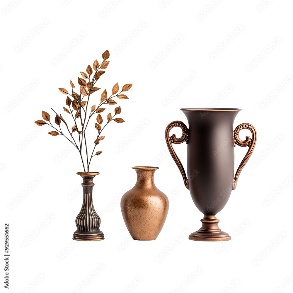 Fototapeta premium Elegant Bronze Vases
