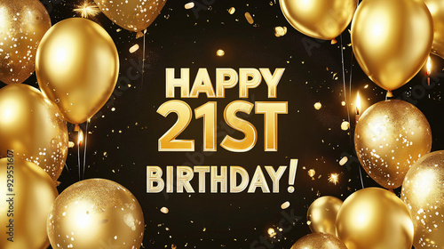 Happy 21st Birthday! Illustration