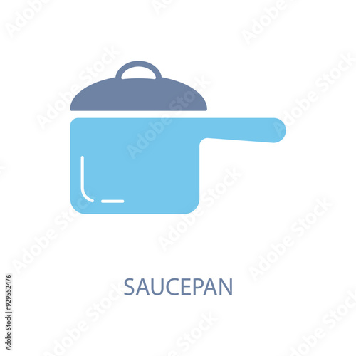 saucepan concept line icon. Simple element illustration. saucepan concept outline symbol design.